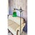 Glass 1940s Art Deco Bridge Arm Floor Lamp With Green Glass Tulip Shade For Sale - Image 7 of 9