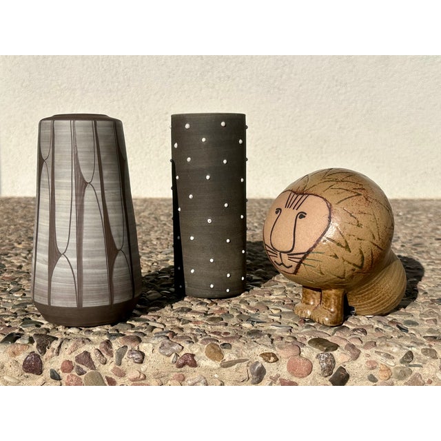 Studio Ceramic Vase with Sgraffito Decoration by Johannes Andreas Urban, Germany, 1960s For Sale - Image 10 of 17