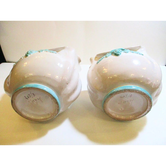 Vintage Italian Ceramic Cachepot - a Pair of 2 For Sale In New York - Image 6 of 7