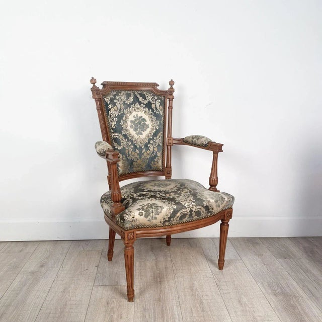 Louis XVI Style Armchair, France Circa 1960 For Sale In San Francisco - Image 6 of 6