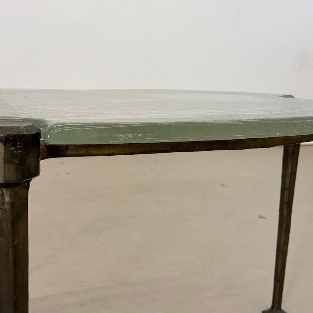Wrought Bronze and Glass Coffee Tables by Lothar Klute, 1980, Set of 2 For Sale - Image 9 of 17