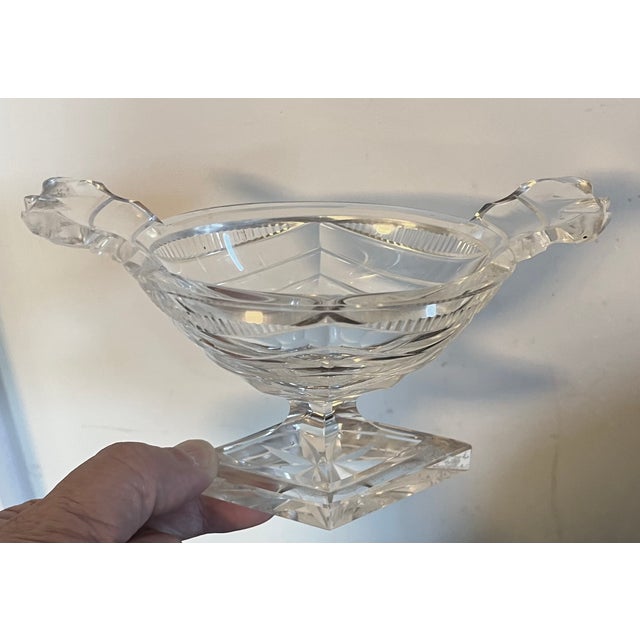 Antique 19th Century Georgian Anglo Irish Cut Glass / Crystal Salt Cellar For Sale - Image 10 of 16
