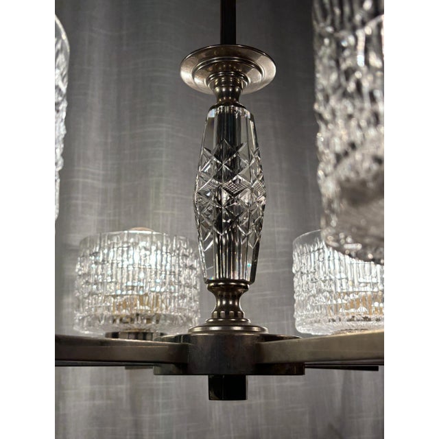 Vintage Six-Arm Chandelier, Sweden, 1960s For Sale - Image 12 of 13