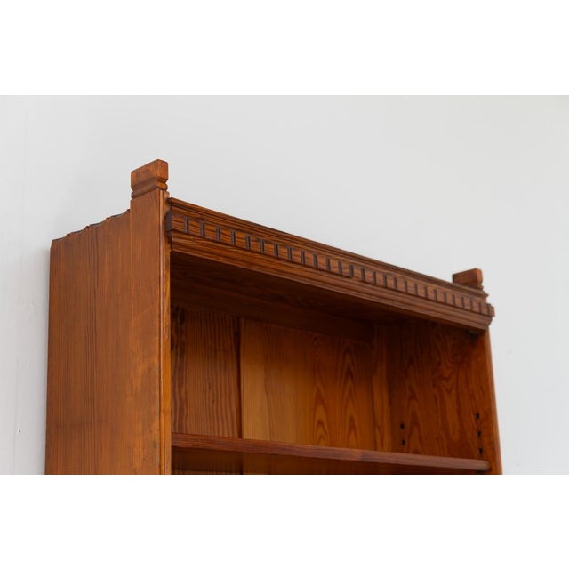 Antique Oregon Pine Bookcase by Martin Nyrop for Rud Rasmussen, Denmark, 1905 For Sale - Image 3 of 18