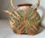 Large Vintage Handmade John Shedd Pottery Gazed Stoneware Bamboo Teapot Kettle For Sale - Image 4 of 11