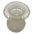1950s 1950s Victorian Frosted Wheel Cut Floral Glass Oil Lamp Hurricane Fluted Shade For Sale - Image 5 of 7
