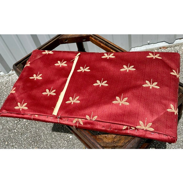 Antique Early 20th Century Wood Vanity or Piano Bench For Sale - Image 10 of 11