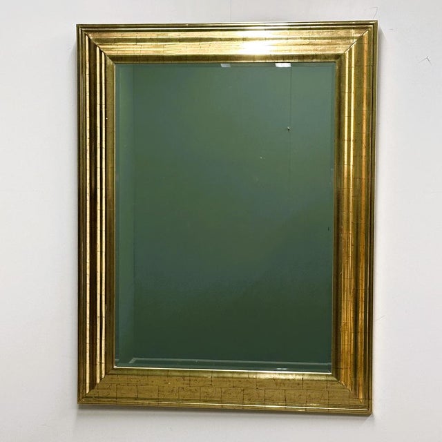 Large Mirror with Faux Gold Leaf Frame from Deknudt, Belgium, 1980s For Sale - Image 15 of 15