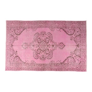 Mid 20th Century Pink Anatolian Handmade Carpet For Sale