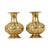 Mid-Century Modern Brass Vases with Geometric Design, Set of 2 For Sale - Image 3 of 14