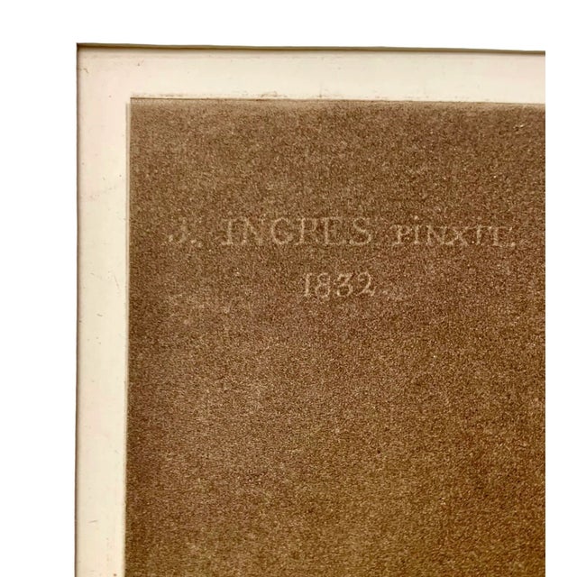 Antique Late 19th Century Etching, Portrait of Louis-François Bertin After Jean-Auguste-Dominique Ingres For Sale - Image 10 of 11