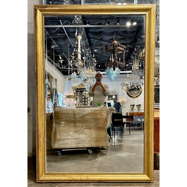 Gold 19th Century French Directoire Style Mirror For Sale - Image 8 of 8