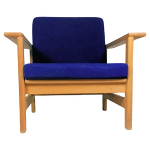 Danish Fully Restored Oak Easy Chair by Soren Holst for Fredericia Furniture, 1980s