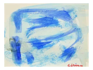Giorgio Lo Fermo, Abstract Composition, Tempera and Watercolor, 2020