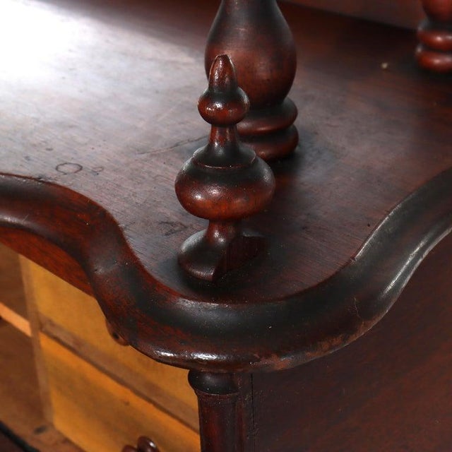 late 19th Century Victorian Rococo Revival Walnut Drop Front Etagere C1890 For Sale - Image 14 of 17