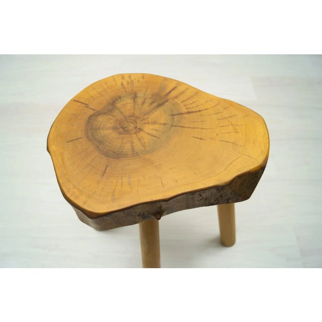 French Wooden Vintage Stools, 1960s, Set of 3 For Sale - Image 13 of 18