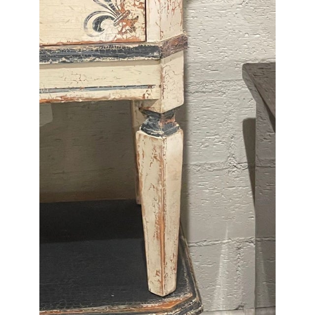 German Neoclassical Hand Painted Side Tables For Sale - Image 9 of 9
