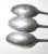 Share Large Rare Set 3 Antique 18th Century Dutch Solid Heavy Cast Pewter Spoon For Sale - Image 9 of 11