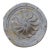 Vintage Zinc Architectural Rosette Fragment For Sale