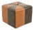Square Pouf in Skai and Faux Leather, 1960s For Sale