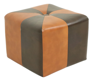 Square Pouf in Skai and Faux Leather, 1960s