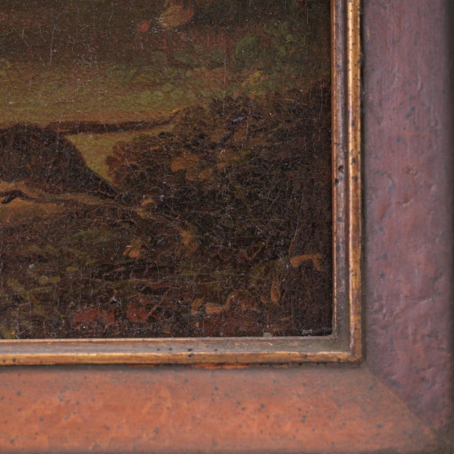 Equestrian Scene, 18th Century, Oil Painting on Canvas, Framed For Sale - Image 7 of 10
