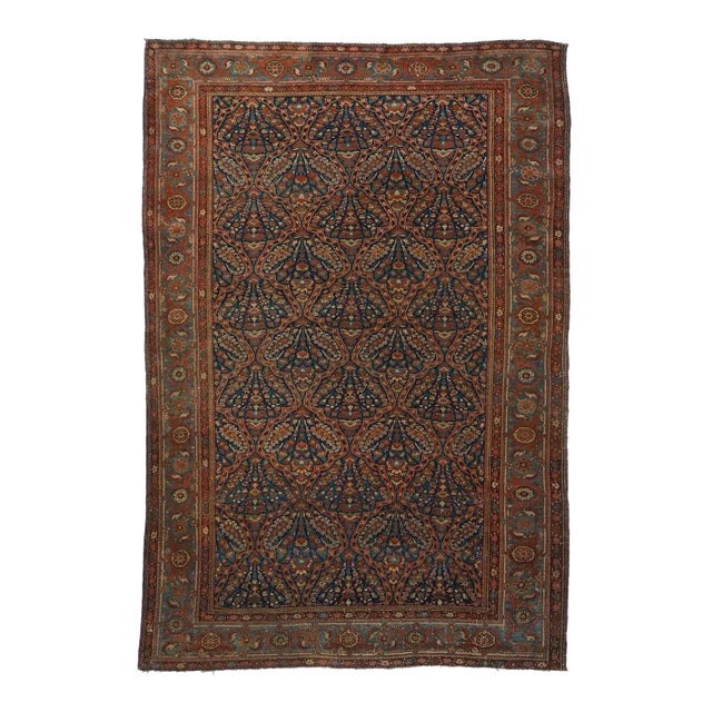 Antique Malayer Rug 4'4'' x 6'6'' For Sale