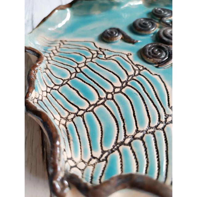 Ceramic Baroque Plate by Daniela Proietti For Sale - Image 7 of 13