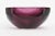 Purple Vintage Murano Faceted Paddled Glass Bowl Emerald Green and Purple, 1960's For Sale - Image 8 of 11