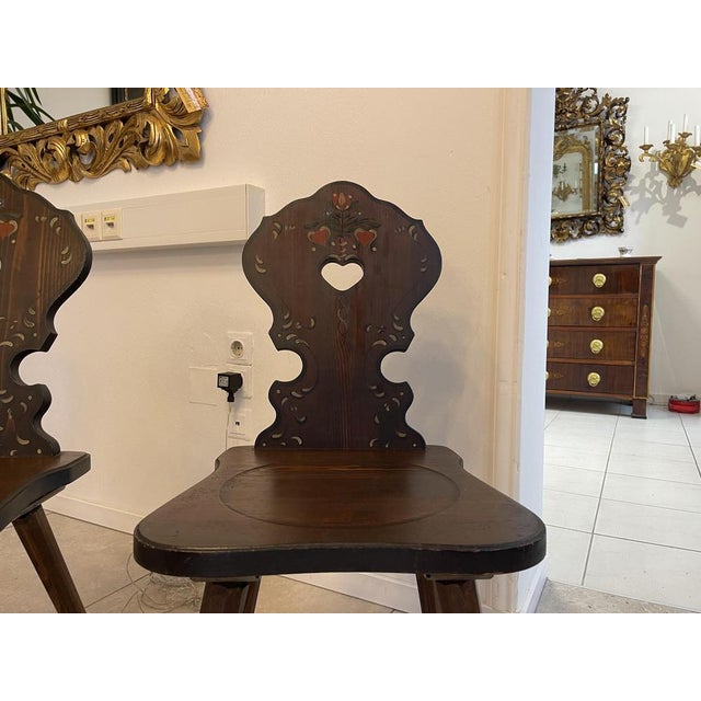 Wood Vintage Side Chairs, Set of 4 For Sale - Image 7 of 16