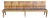 Curved Wood Bistro Bench by DG Fischel France, 1930 For Sale
