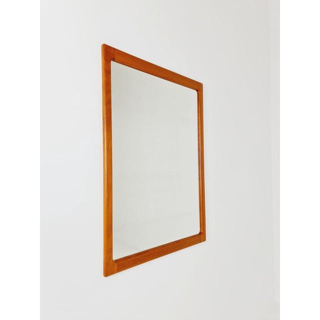 Brown Large Mid-Century Danish Mirror from Silkborg Møbelfabrik, 1960s For Sale - Image 8 of 18