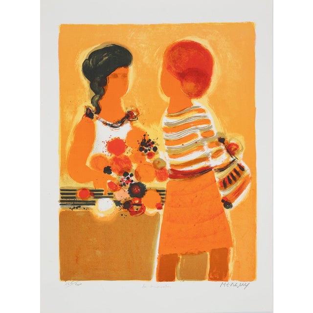 Frédéric Menguy, The Conversation, Lithograph For Sale