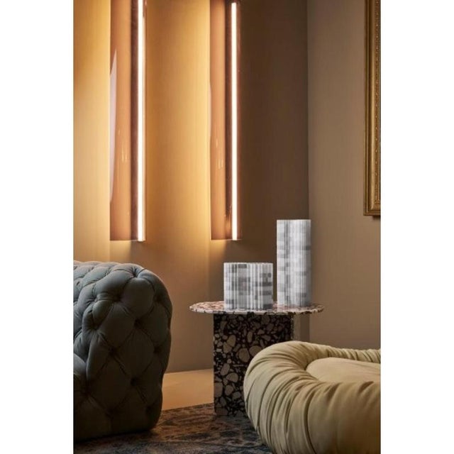 Not Yet Made - Made To Order Stripes B2 Decorative Vase in Honed Striato Olimpico Marble by Bufalini Marmi For Sale - Image 5 of 8