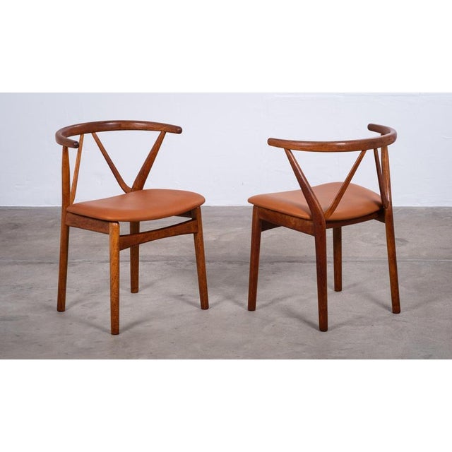 Brown Model 255 Dining Chairs by Henning Kjærnulf for Bruno Hansen, Denmark, 1960s, Set of 4 For Sale - Image 8 of 13