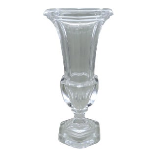 Biedermeier-Style Crystal Vase For Sale