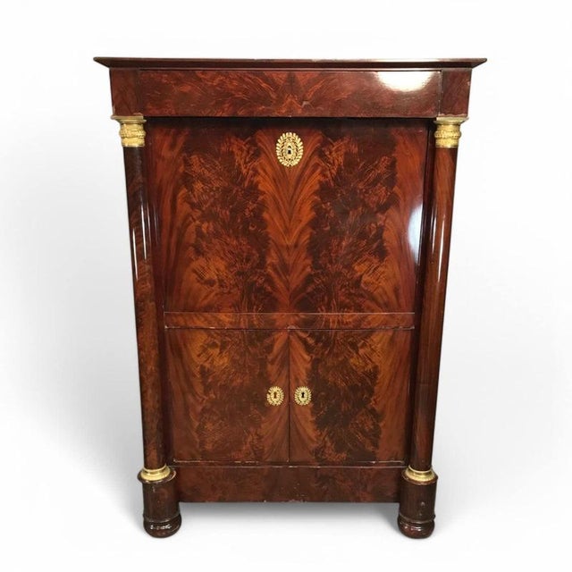 Empire French Chest in Mahogany and Marble, 1810 For Sale - Image 11 of 12