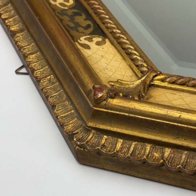 Vintage Large Wooden Wall Mirror, Italy, 1930s For Sale - Image 16 of 18