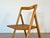 Tan Vintage Folding Chairs in Ash and Vienna Straw, 1970s, Set of 4 For Sale - Image 8 of 18