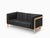 Minimalist Modern Two-Seater Sofa in Ash and Leather by Julien Renault For Sale - Image 12 of 12