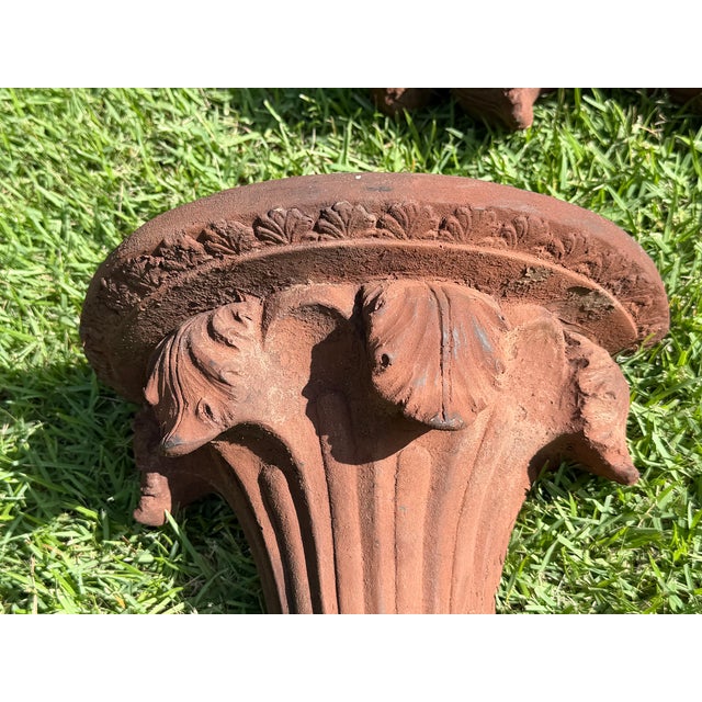 Vintage Neoclassical Acanthus Architectural Wall Corbels, Pair For Sale - Image 14 of 14