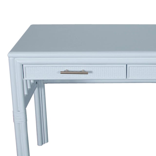 Contemporary Colony Desk, Light Blue For Sale - Image 3 of 9