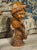 Pair of Antique French Carved Pine Busts of a Boy and a Girl, Circa 1900 For Sale - Image 12 of 18