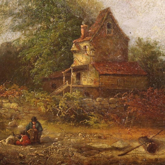 American Artist, Countryside Landscape, 1854, Oil on Canvas, Framed For Sale - Image 13 of 17