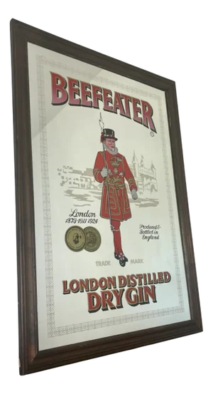 Vintage Beefeater London Dry Gin Mirror