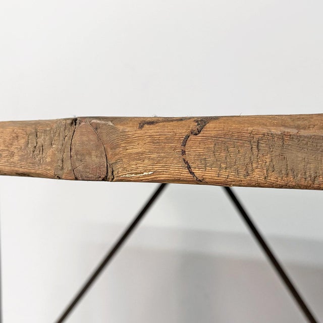 Italian Industrial Wooden and Cast Iron Console Table, 1800s For Sale - Image 10 of 18
