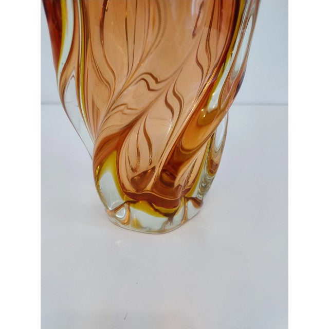 Mid-Century Murano Glass Swirl Vase, 1970s For Sale - Image 4 of 16