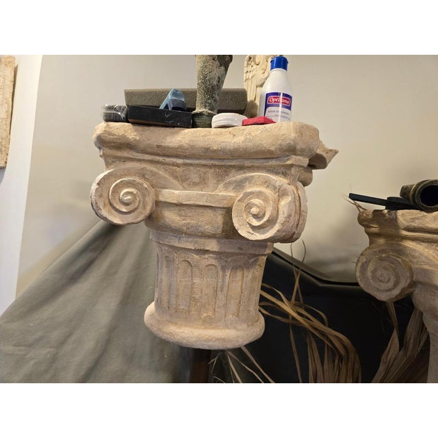Romanesque Decorative Capitals in Terracotta, 1950s For Sale - Image 10 of 11