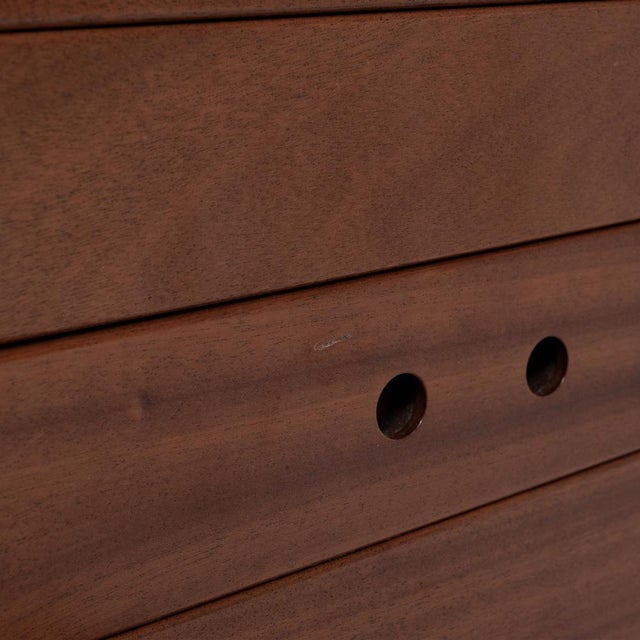 Walnut Veneered Chest, 1960s For Sale - Image 13 of 15