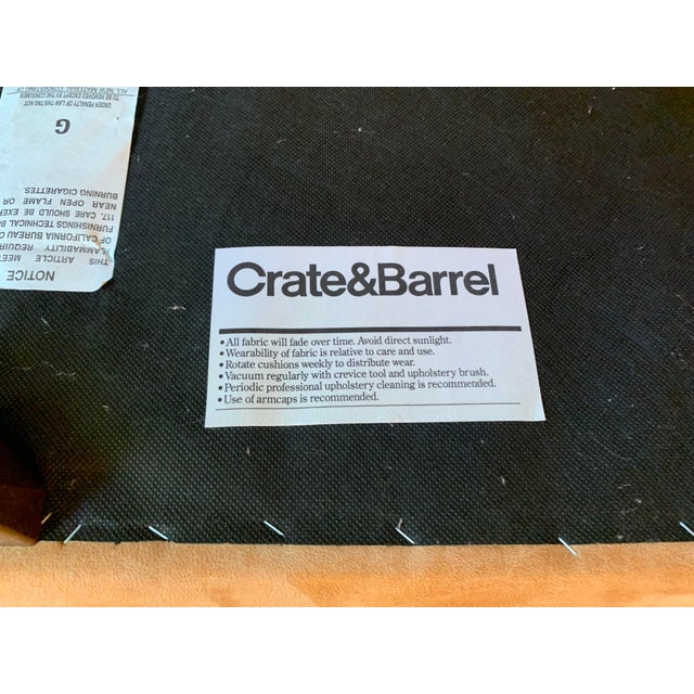 Crate and Barrel Suede Ottomans, Set of 2 For Sale In Los Angeles - Image 6 of 6